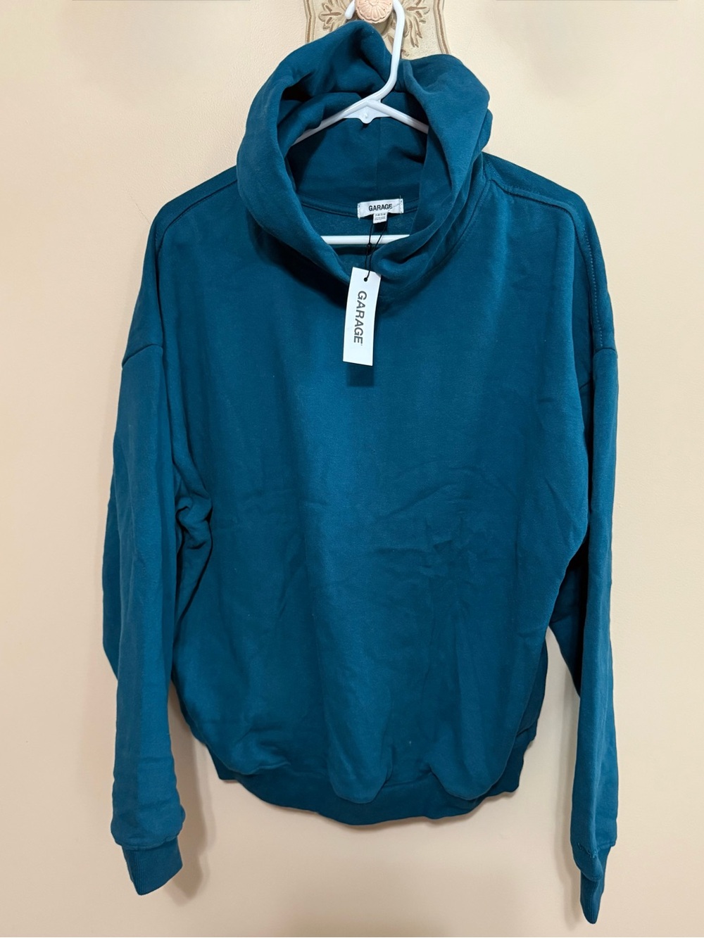 NWT Garage UltraFleece Hoodie in Teal Tease Sz S/M - Picture 6 of 8